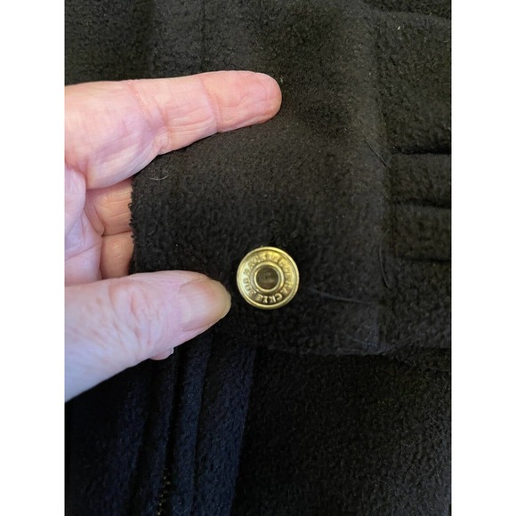 BOB MACKIE WEARABLE ART FLEECE JACKET~Small BLACK W/EMBROIDERED DESIGN~FULL ZIP - Picture 8 of 10